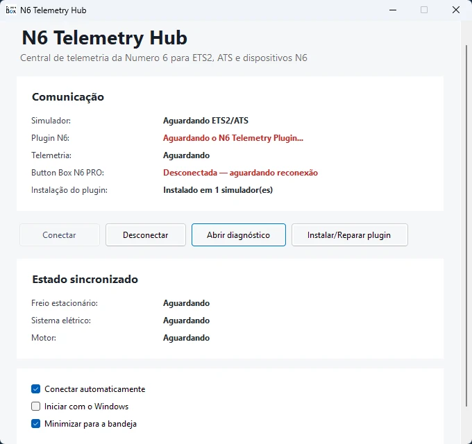 Tela do N6 Telemetry Hub